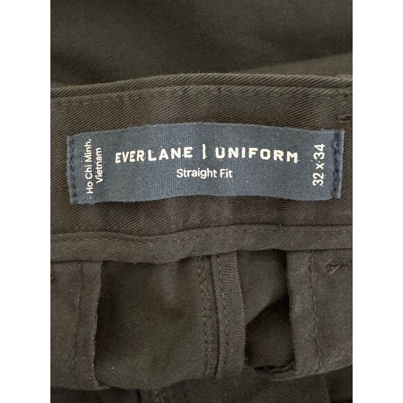 NWT Everlane Mens The Performance Chino Straight Fit in Black Size 32 x 34 - Picture 8 of 15